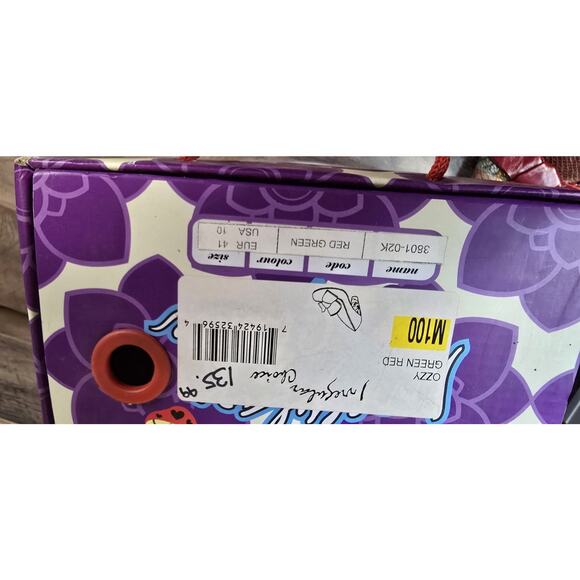 Irregular Choice Ozzy Green/Red Chunky Heel 3801-02K USA 10 EUR 41 Pre Owned - Picture 15 of 16